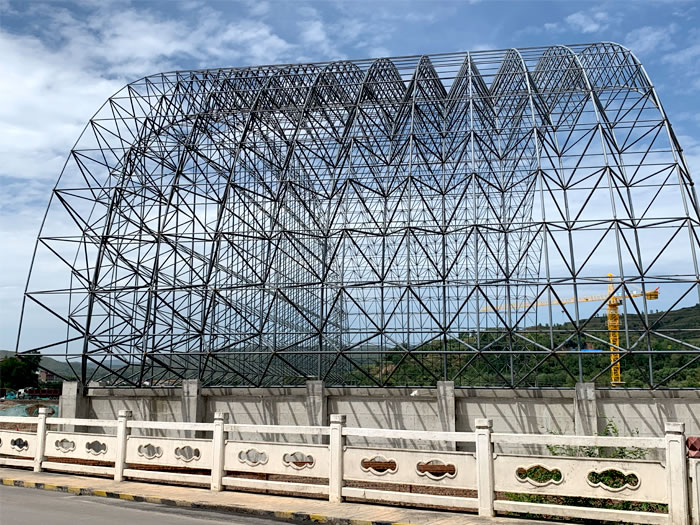 安国山寨矿储煤棚网架
